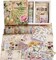Vintage Botanical Scrapbooking Supplies Kit, Aesthetic Flower Scrapbook Kit for Bullet Junk Journal, 12 Rolls Washi Tape, Stickers Papers for DIY Journaling Supplies, Craft Gift for Girl Women